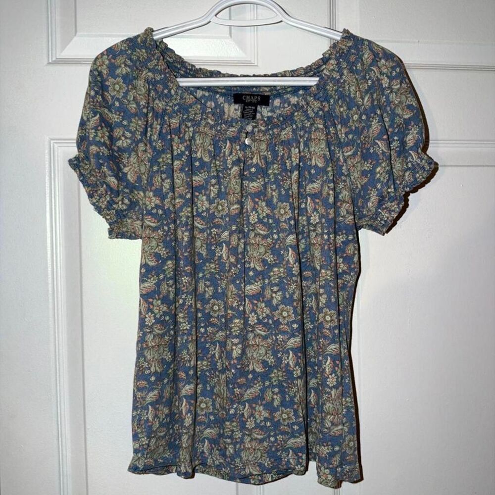 Chaps Women's multi Blouse